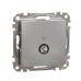 Кінцева TV-розетка 4 дБ Schneider Electric Sedna Design & Elements алюміній SDD113471