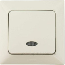 Вимикач 1-клавішний NE-AD ARAS 93-111-01-I з led-підсвіткою кремовий Вимикач 1-клавішний NE-AD ARAS 93-111-01-I з led-підсвіткою кремовий