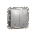 Вимикач для жалюзі Schneider Electric Sedna Design & Elements алюміній SDD113104 Вимикач для жалюзі Schneider Electric Sedna Design & Elements алюміній SDD113104
