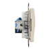 Розетка Schneider Sedna Design бежева комп'ютерна RJ45 Cat. 6 UTP ( SDD112461 )