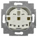 Розетка ABB Basic 55 20 EUK-94-507 із заземленням та кришкою (альпійський білий)