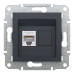 Розетка Schneider Asfora антрацит комп'ютерна RJ45 Cat.6 ( EPH4700171 )