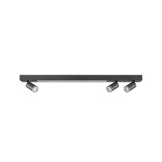 Світильник стельовий Goldlux 327390 Paris GU10+LED 4x10W+24W 4000K 1800Lm IP20 чорний
