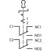 Металева кнопка Аско-Укрем TY 19C-K11/3 2NO+2NC (A0140010214)