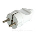 Пряма вилка E.Next e.plug.straight.003.16 16А із заземленням біла (s9100002)