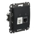 Телефонна/комп'ютерна розетка Schneider Electric Sedna Design & Elements RJ11+RJ45 кат. 6 UTP чорна SDD114468 Телефонна/комп'ютерна розетка Schneider Electric Sedna Design & Elements RJ11+RJ45 кат. 6 UTP чорна SDD114468