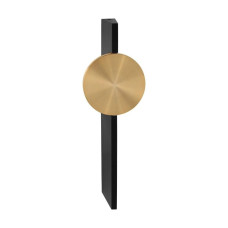 Бра, настінний світильник Zuma Line WL32160/3W/BK Flux LED 1x3W 3000K 161Lm IP20 золотий (5905316693494)