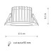 Світильник точковий LED Nowodvorski CL KEA 1x20W 4000K 1150Lm IP44 білий ( 8772 )