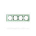 Чотиримісна рамка M-ELEGANCE glass зелена Merten, MTN404404