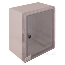 Удароміцний корпус E.Next e.plbox.300.350.165.tr з АБС-пластика 300х350х165 IP65 з прозорими дверцятами (CP5031)