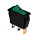 Перемикач TNSy KCD3-101N G/B з підсвічуванням зелений (TNSy5500837)