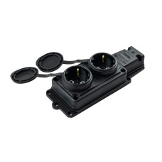 Колодка Violux каучук настінна 2-на з заземленням з кришкою IP44 ( 930650 ) Колодка Violux каучук настінна 2-на з заземленням з кришкою IP44 ( 930650 )