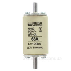 Запобіжник Аско-Укрем NH00 63A gG (A0050010013)