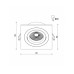 Точковий світильник Kloodi KD-BASE SQ92 GU10 WH 1x10W IP20 білий