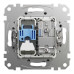 Розетка Schneider Sedna Design алюміній комп'ютерна RJ45 Cat.6 UTP + TV ( SDD113469T )