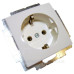 Розетка ABB Basic 55 20 EUC-94-507 із заземленням (альпійський білий)