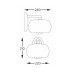 Бра, настінний світильник Zuma Line W0076-01D-F4FZ Crystal G9 1x42W IP20 хром (5905316600065)