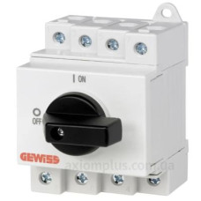 Вимикач навантаження GEWISS 4Р 32А 1000В DC (GW96187)