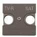 Центральна плата TV-R SAT розетки ABB Zenit 2CLA225010N1801 N2250.1 AN (антрацит)