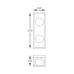 Бра, настінний світильник Zuma Line MB3115-2-3BT Piro G9+LED 2+1x4W+13W 2700K-6000K 1700Lm IP20 чорний (5905316651531)