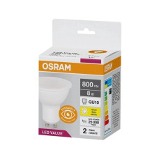 Світлодіодна лампочка Osram 4058075689909 LED GU10 MR16 1x8W 3000K 800Lm IP20