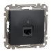 Комп'ютерна розетка Schneider Electric Sedna Design & Elements RJ45 кат. 6 STP чорна SDD114461