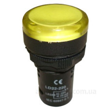 Жовтий LED індикатор Schrack BZ501216ME 230В Жовтий LED індикатор Schrack BZ501216ME 230В