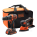 Набір із двох електроінструментів Black&Decker BCK23S1S c 1 АКБ та ЗУ