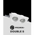 Точковий світильник Promin Double S GU10/G5.3 2x10W IP20 Wh
