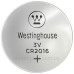 Літієва батарейка Westinghouse CR2016-BP5 Lithium таблетка CR2016 5шт у блістері