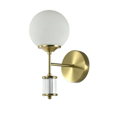 Бра, настінний світильник Edlin PL321163W-1 Amiria E27 1x12W IP20 латунний 32205320