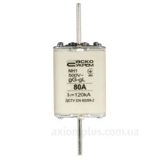 Запобіжник Аско-Укрем NH1 80A gG (A0050010027)