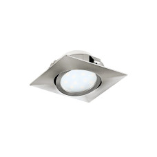 Точковий світильник Eglo 95843 Pineda LED 1x6W 3000K 360Lm IP20 нікелевий