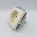 Розетка ABB basic55 cлонова кість 1-на з заземленням ( 2CKA002011A3857 )