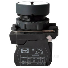 Кнопка Promfactor FP5-AA3341 1NO «чорна стрілка вгору» біла (FP5-AA3341)
