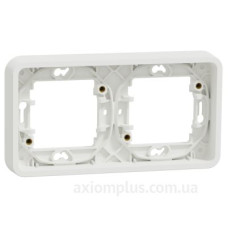 Горизонтальна 2-постова рамка Schneider Electric MUR39101 IP55 (біла)