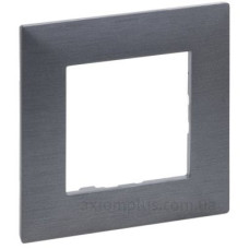Рамка 1-постова Legrand Niloe Step фактурна сталь (863991)