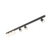 Світильник поворотний, спот TK Lighting 10003 Vox GU10+G9 6x10W+8W IP20 чорний
