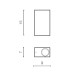 Вуличний світильник Azzardo AZ4268 Rimini Square GU10 2x35W IP54 чорний Вуличний світильник Azzardo AZ4268 Rimini Square GU10 2x35W IP54 чорний