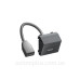 Кутова HDMI розетка OBO Bettermann modul 45 з кабелем підключення чорно-сіра (6104841)