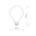 Світлодіодна лампочка Nowodvorski 9177 Bulb Glass Ball LED E27 1x8W 3000K 840Lm IP20 біла Світлодіодна лампочка Nowodvorski 9177 Bulb Glass Ball LED E27 1x8W 3000K 840Lm IP20 біла