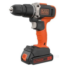 Ударний дриль-шурупокрут Black&Decker BCD003C1 2 швидкості 18В 45Нм 0-360/0-1400 об/хв 1-10мм патрон з акумулятором Ударний дриль-шурупокрут Black&Decker BCD003C1 2 швидкості 18В 45Нм 0-360/0-1400 об/хв 1-10мм патрон з акумулятором