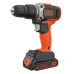 Ударний дриль-шурупокрут Black&Decker BCD003C1 2 швидкості 18В 45Нм 0-360/0-1400 об/хв 1-10мм патрон з акумулятором