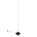 Торшер Goldlux 333872 Bernadetta LED 1x28W 4000K 3500Lm IP20 чорний