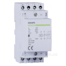 Модульний контактор NOARK Ex9CH25 40 24В 25А 4NO (102411) Модульний контактор NOARK Ex9CH25 40 24В 25А 4NO (102411)