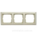 Тримісна рамка ABB Basic 55 2513-92-507 (слонова кістка)