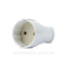 Штепсельне гніздо E.Next e.socket.001.10.white 10А без заземлення біла (p017001)