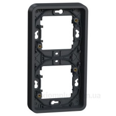 Вертикальна 2-постова рамка Schneider Electric MUR34151 IP55 (чорний) Вертикальна 2-постова рамка Schneider Electric MUR34151 IP55 (чорний)