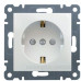 Розетка із захистом контактів, WL1060 Lumina-2, біла, Hager