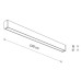 Вуличний світильник Nowodvorski Outline M LED 1x35W 3000K 1800Lm IP44 чорний ( 11361 )